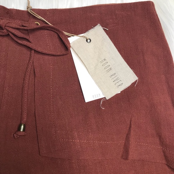 ❌SOLD MOON RIVER | Rust Shorts Size Large NWT - Picture 2 of 8